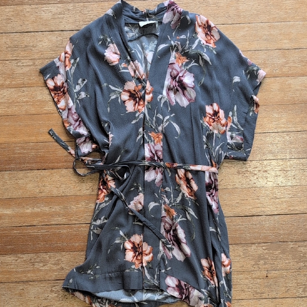 Floral Kimono Style Dress